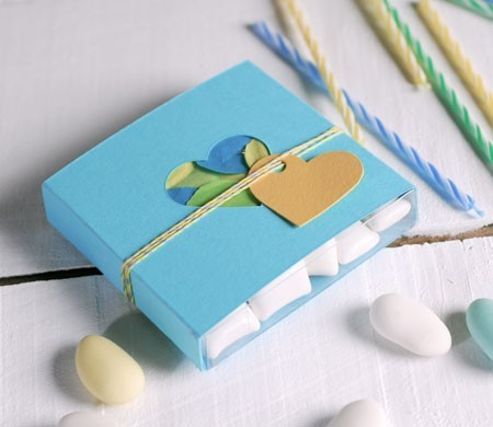 Scatola Romantica Blu con Cuore 