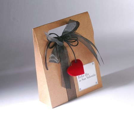 Sacchetto Regalo in Kraft per San Valentino 
