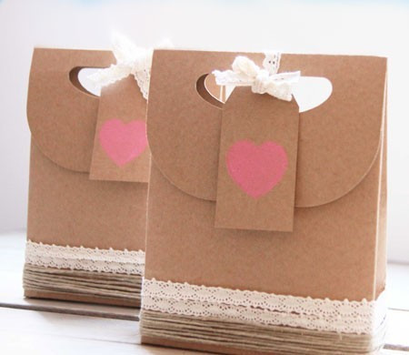 Sacchetto in Kraft per San Valentino