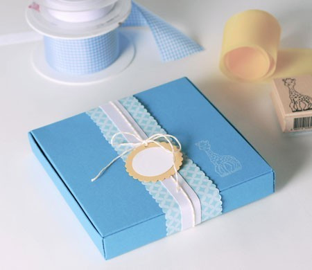 Scatola regalo blu per...