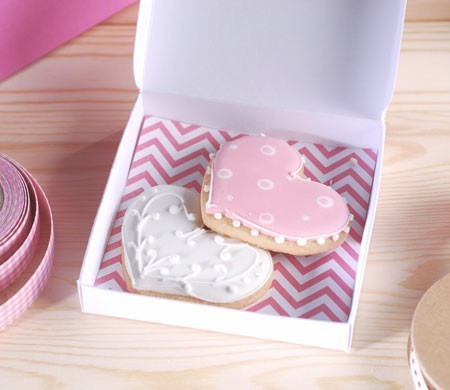 Scatola Piatta per Biscotti da Regalare Scatola Piatta per Biscotti da Regalare