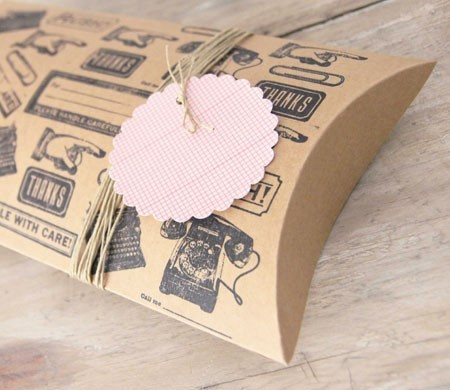 Scatolina kraft con stampa...
