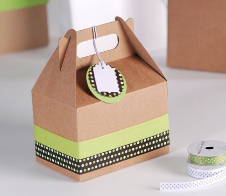 Scatolina da pic-nic con decorazione a pois