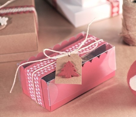 Scatolina per due cupcake natalizie