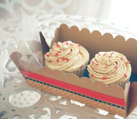 Scatolina cupcake decorata con washi tape Scatolina cupcake decorata con washi tape