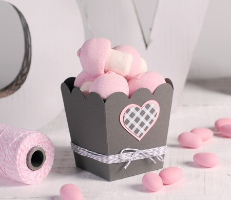 Scatola da pop corn per candy bar
