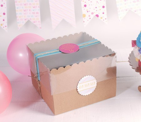 Scatola per torte decorate 