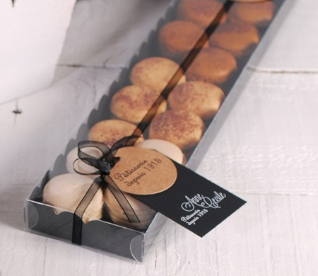 Scatola bislunga per macaron