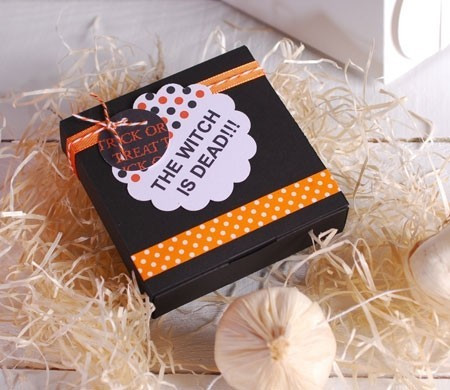 Scatola nera quadrata per Halloween