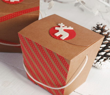 Scatola da spaghetti per regali di Natale
