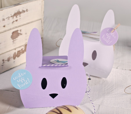 Scatola lilla per feste dei bambini