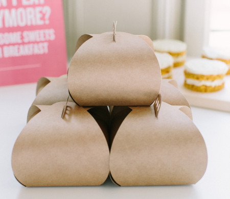 Cajita para tartas o pasteles individuales