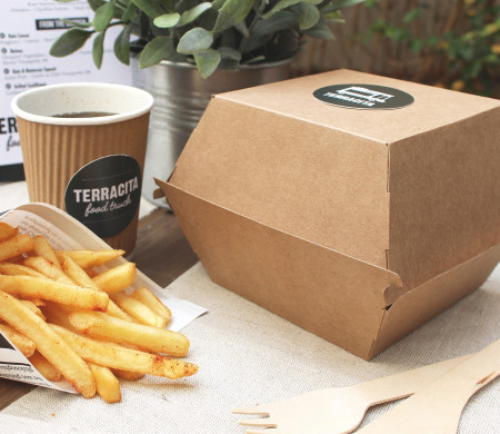 Caja para hamburguesas