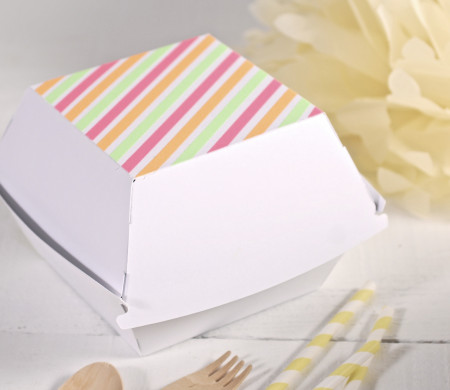Hamburger scatola con nastro di washi
