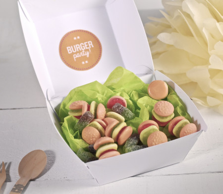 Hamburger scatola con nastro di washi