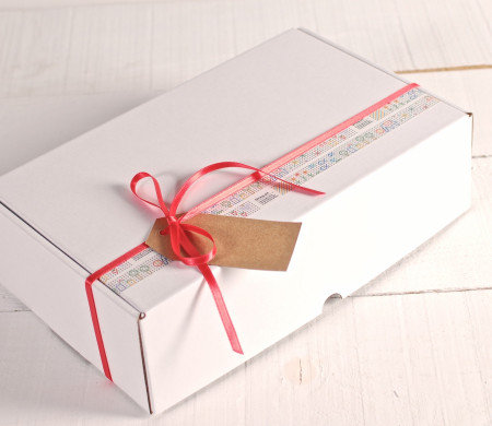 Scatola decorata con washi...