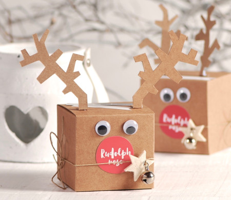 Scatola di Rudolph per Natale Scatola di Rudolph per Natale