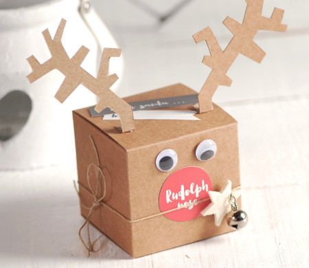 Scatola di Rudolph per Natale