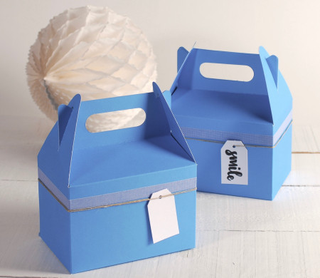 Scatola Picnic Azzurra a Quadri 