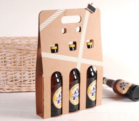 Scatola decorata per 3 birre