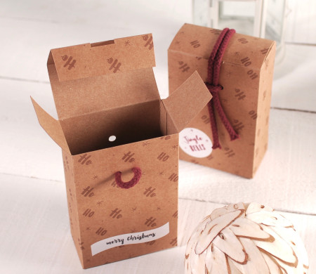 Scatolina Natalizia con Cordoncino, Packaging per Natale! Scatolina Natalizia con Cordoncino, Packaging per Natale!