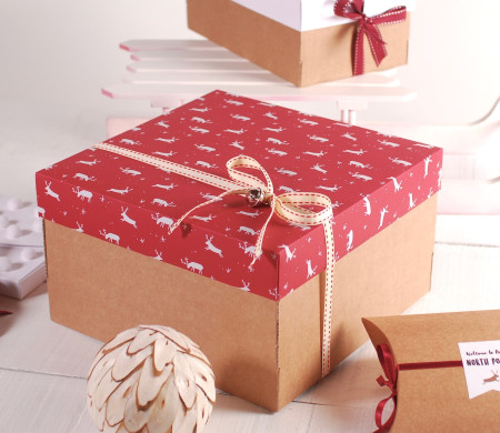 Scatola Decorata per Natale