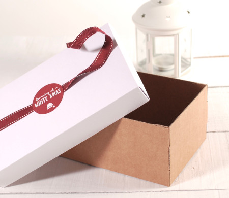 Scatolina per Natale White Xmas