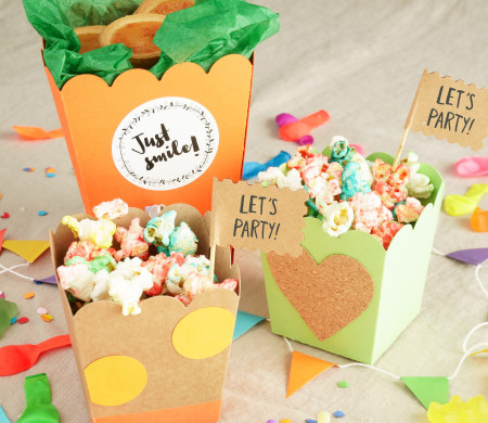 Scatola di popcorn personalizzabile