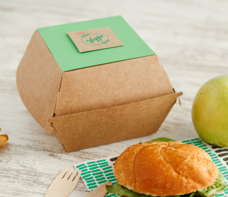 Scatola take away hamburger Scatola take away hamburger