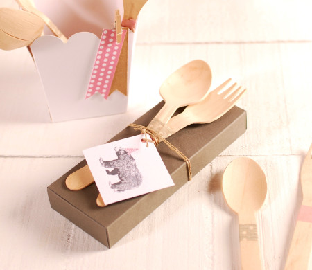 Decorazione scatoline posate
