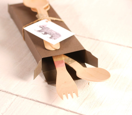 Scatolina per posate decorata