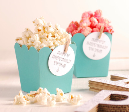 Scatola per popcorn con accessori