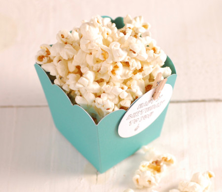 Scatola per popcorn con accessori Scatola per popcorn con accessori