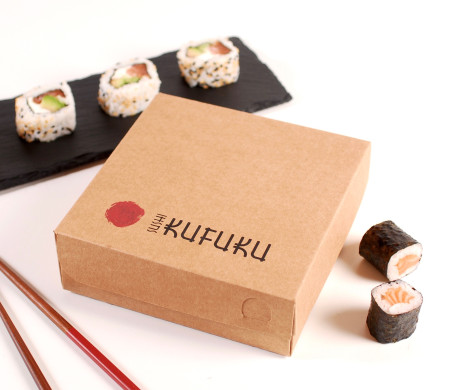 scatola quadrata per sushi 
