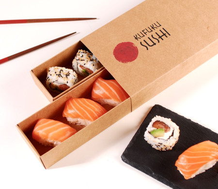 scatola sushi per due scomparti
