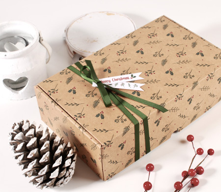 Scatola regalo di Natale in cartone