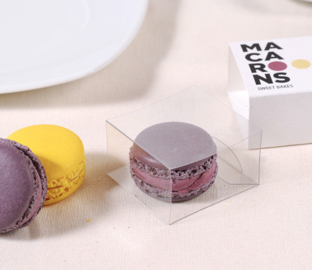 Scatola per macarons individuale. Scatola per macarons individuale.
