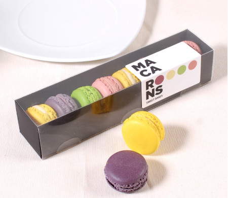 Scatola lunga per macarons.
