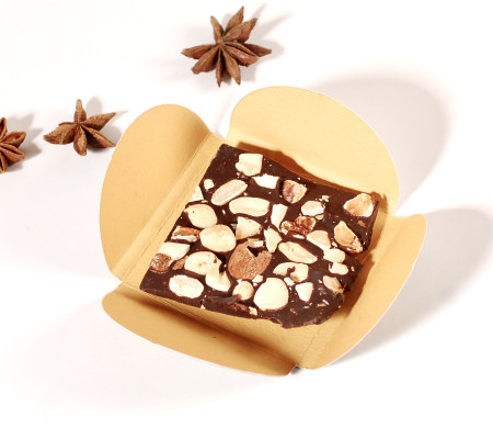 Piccola scatola di campioni di cioccolato