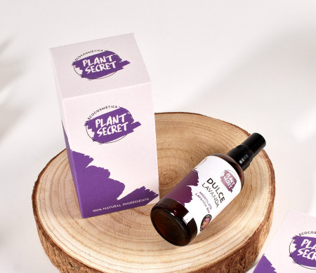 Scatola per spuma di lavanda