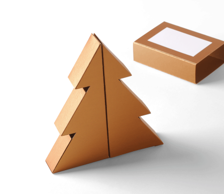 Scatola Regalo Natalizia a Forma di Albero