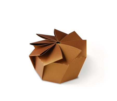Originale Scatola Regalo con Pieghe a Forma di Fiore