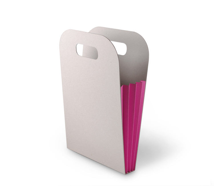 Originale Sacchetto in Cartone con Soffietto a Colori