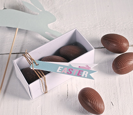 Scatola rettangolare per uova di cioccolato