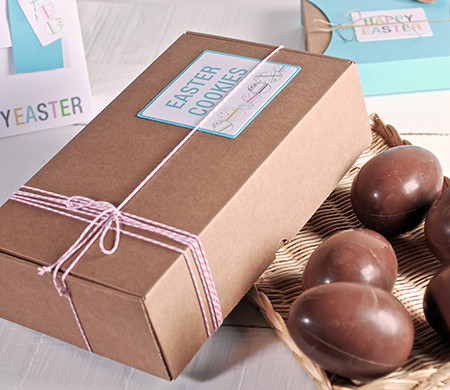 Scatole in cartone per uova di cioccolato