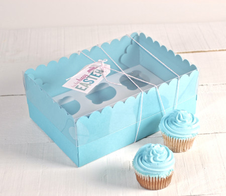 Scatola alta per 6 cupcake Scatola alta per 6 cupcake