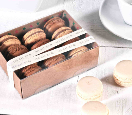 Scatola quadrata per macaron Scatola quadrata per macaron