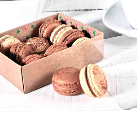 Scatola quadrata per macaron