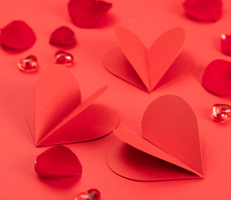Cuori 3D per Decorare i Regali. Quanto Amore...