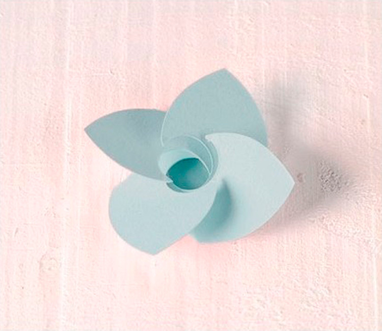 10 fiori in cartone